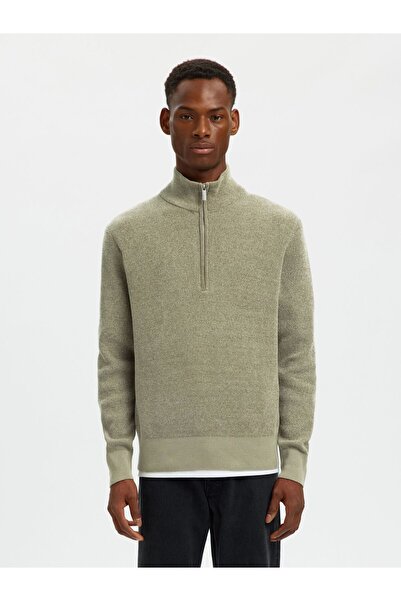 Selected Homme Pullover High Neck Reißverschluss