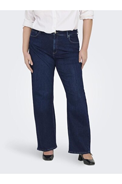 Only Carmakoma Jeans mit weitem Bein CARWILLY Hohe Taille Weiter Beinschnitt ...