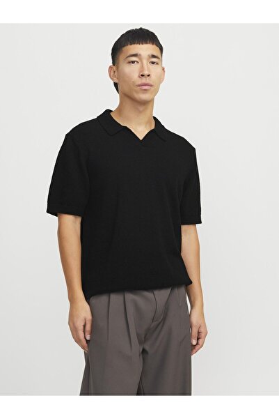 Jack & Jones Premium Pletené polo tričko jednobarevné