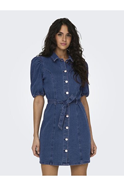 ONLY Jeanskleid ONLVIBBE Kurzes Kleid