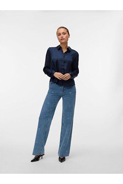 Vero Moda Weit geschnitten VMTESSA Hohe Taille Weiter Beinschnitt Jeans