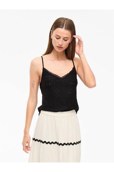 VILA Trägertop VIHAUGA V-Ausschnitt