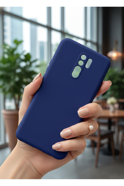 Hatreds Xiaomi Redmi 9 Uyumlu İçi Kadife Mat Renkli Kamera Korumalı Kılıf - L...
