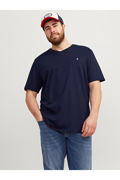 Jack & Jones Plus T-shirt Plus Size Einfarbig T-shirt