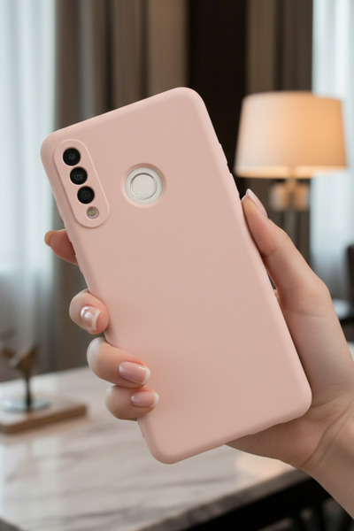 Hatreds Huawei P30 Lite Uyumlu İçi Kadife Mat Renkli Kamera Korumalı Kılıf - ...