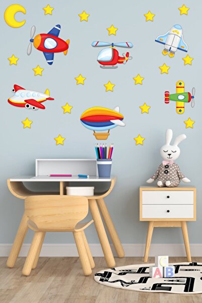 Tilki Dünyası Vehicule aeropurtate, balon, rachete, elicopter, avioane Decor ...