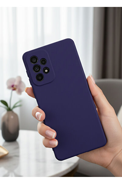 Hatreds Samsung Galaxy A53 5G Uyumlu İçi Kadife Mat Renkli Kamera Korumalı Kı...