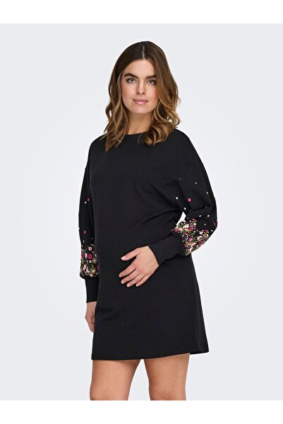 ONLY MATERNITY Sweatshirt-Kleid OLMKOBINA Langes Kleid