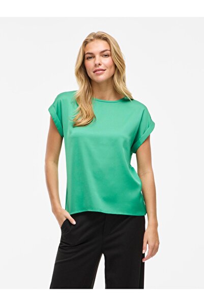 VILA Oberteil mit kurzen Ärmeln VIELLETTE