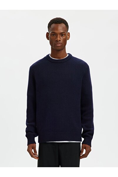 Selected Homme Pullover Relaxed Fit Wollgemisch