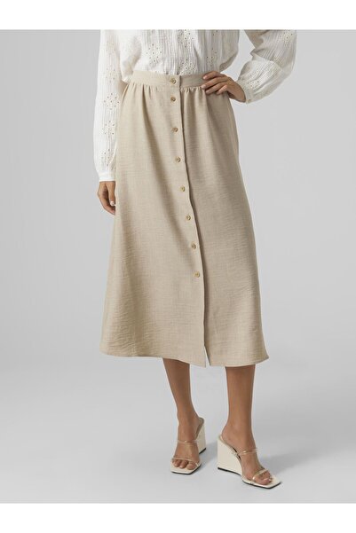 Vero Moda Rock VMMELANEY Hohe Taille Langer Rock