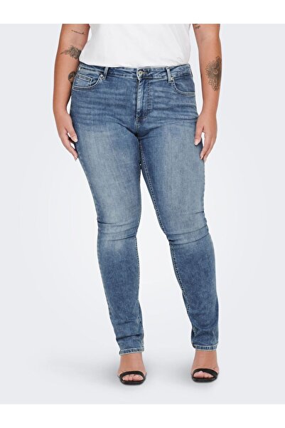 Only Carmakoma Blugi slim fit CARWILLY cu talie normală, croială skinny