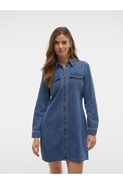 Vero Moda Jeanskleid VMJENNIE Kurzes Kleid