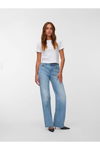 Vero Moda Weit geschnitten VMTESSA Hohe Taille Gerade geschnitten Jeans