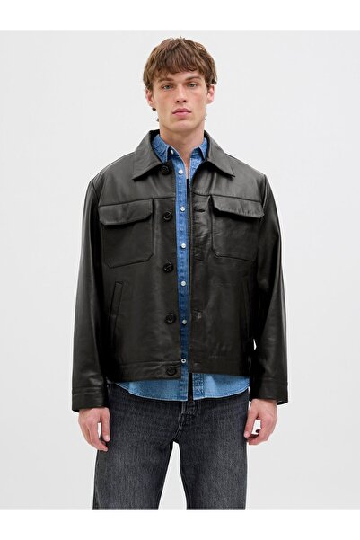 Jack & Jones Lederjacke Lederjacke