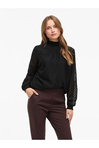 VILA Langarmbluse High Neck