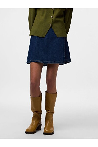 PIECES Wickelrock PCFLORA DENIM