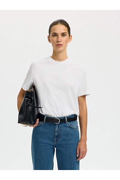 Selected Femme T-Shirt mit Stehkragen