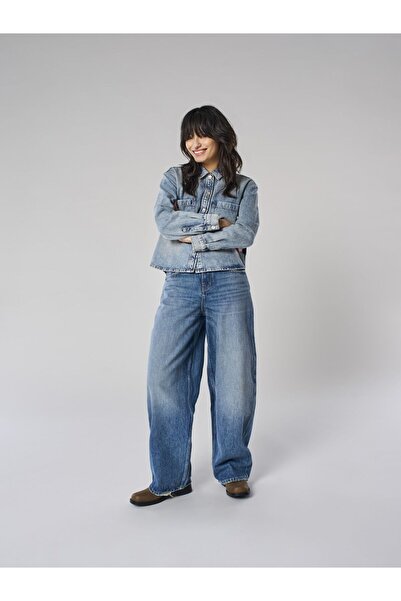 ONLY Locker geschnitten ONLTAYLOR Hohe Taille Barrel Fit Jeans