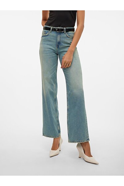 Vero Moda Weit geschnitten VMTESSA Hohe Taille Weiter Beinschnitt Jeans