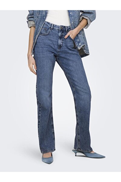 ONLY Straight-Fit jeans ONLBILLIE Hohe Taille Gerade geschnitten Jeans