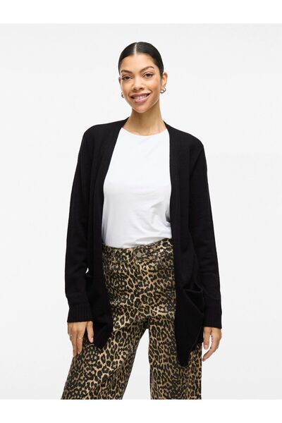 VILA Strickjacke VIRIL Basic Strick