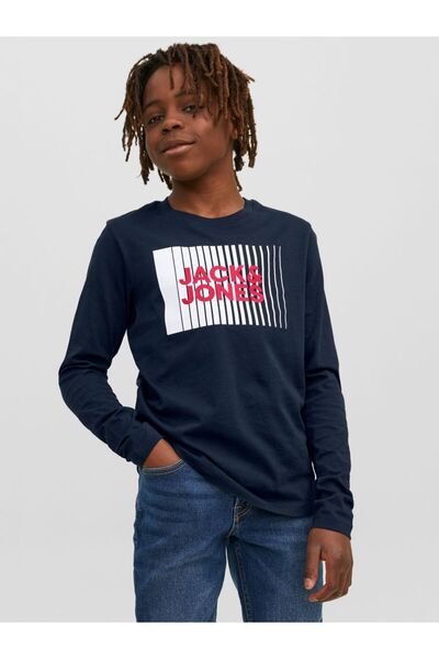 Jack & Jones Junior Langarm-T-Shirt Logo Langarm-T-Shirt Junior
