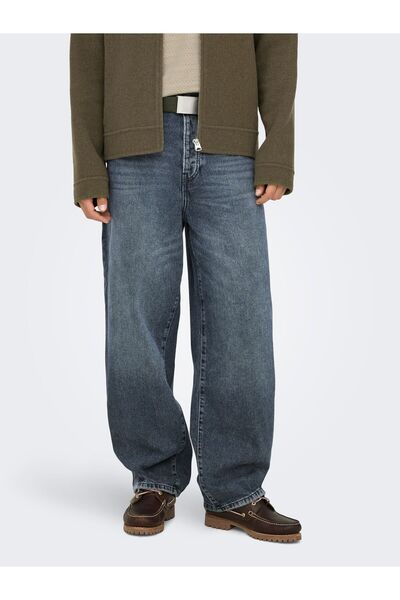 Only & Sons Locker geschnitten ONSFADE Mid Rise Locker geschnitten Jeans