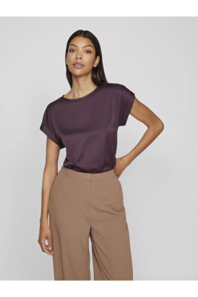 VILA Oberteil mit kurzen Ärmeln VIELLETTE