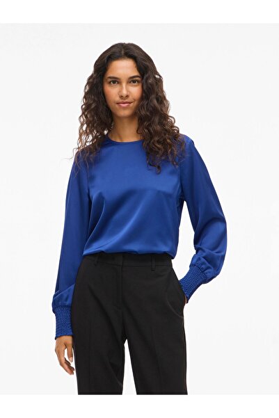 VILA Oberteil mit langen Ärmeln VIELLETTE Rundhals