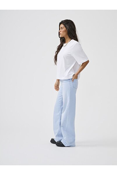 ONLY Jeans mit weitem Bein ONLMADISON Hohe Taille Weiter Beinschnitt Jeans