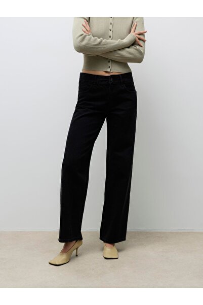 Vero Moda Weit geschnitten AWRENA Mid Rise Weiter Beinschnitt Jeans