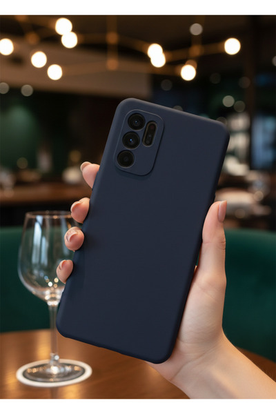 Hatreds Oppo Reno 6 Uyumlu İçi Kadife Mat Renkli Kamera Korumalı Kılıf - Laci...