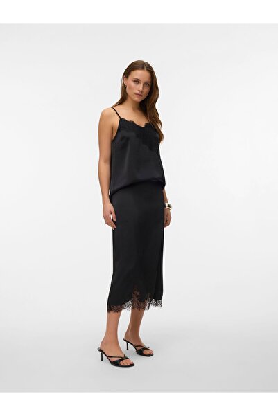 Vero Moda Rock VMGINNY Hohe Taille Midirock