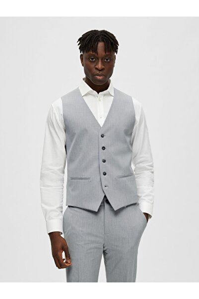 SELECTED Weste Viskosemix Slim Fit
