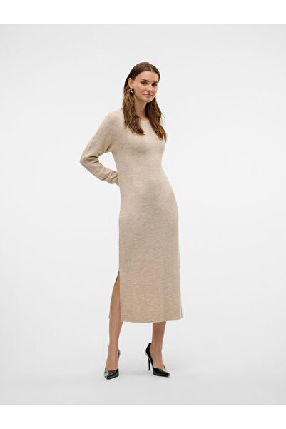 Vero Moda Strickkleid VMLEFILE Langes Kleid