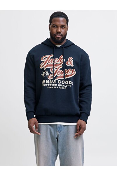 Jack & Jones Plus Kapuzenpullover mit Logo