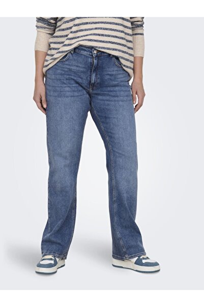 Only Carmakoma Normal geschnitten jeans CAREVERLY Mittlere Taille Ausgestellt...