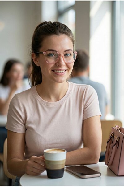 Optelli Lima Pink Blue Light Protection Glasses