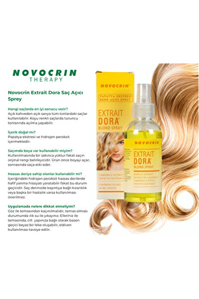 Novocrin Extrait Dora Saç Renk Açıcı 125 ml