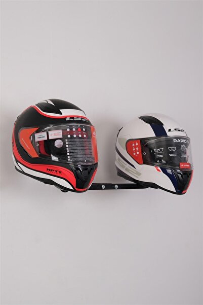 Modern Raf Duvara Monte 2'li Kask Askısı