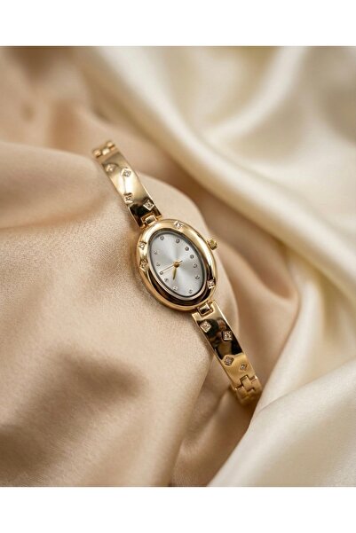 KLISHE Butik ساعة بيلوتشي النسائية من الفولاذ باللون الذهبي، كلاسيكية، أولد م...