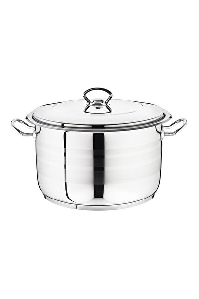 SAFINOX Flavia Steel Deep Pot 36X24 Cm-24 Liters