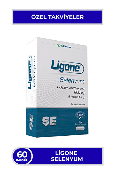 Ligone Selenyum 60 Bitkisel Kapsül Aromasız | Kapsül Form Takviye Edici Gıda