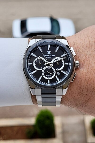 Daniel Klein Black Metallic Color 2 Years Warranty 44 mm Indicators Active Me...