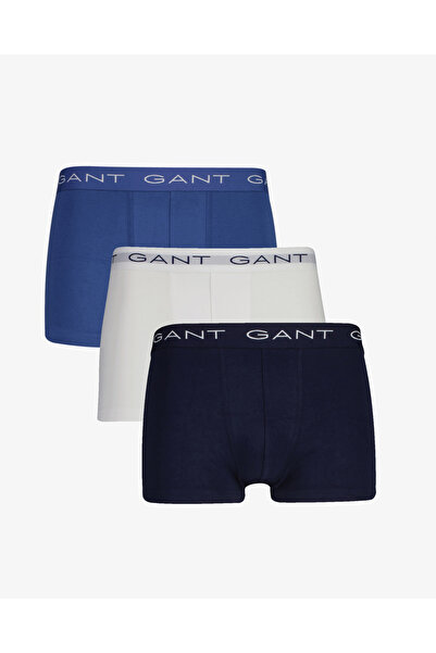 Gant Erkek Lacivert Slim Fit Logolu 3'lü Boxer