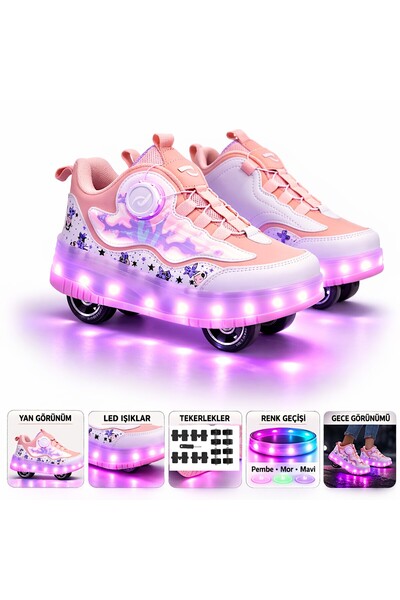 sepona PATENLi AYAKKABI PATENLİ IŞIKLI SPOR AYAKKABI KAYKAY