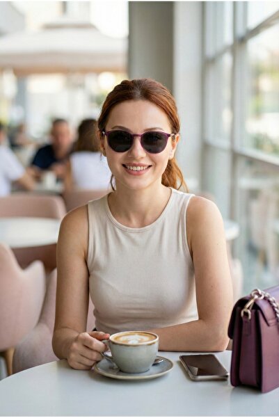 Optelli Lena Purple Polarized Sunglasses