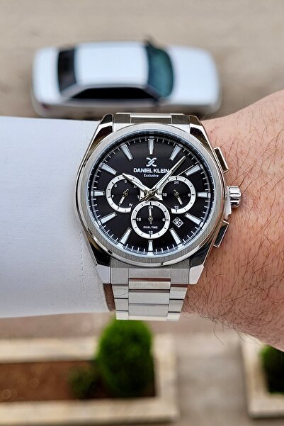 Daniel Klein Black Dial Metallic Color Strap 2 Years Warranty 44 mm Indicator...