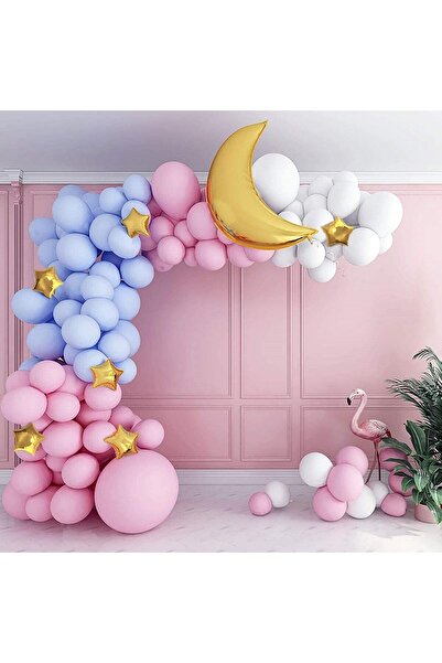 Manolex Arcada cu 119 Baloane din Latex si Folie Aurie, Set Premium pentru De...